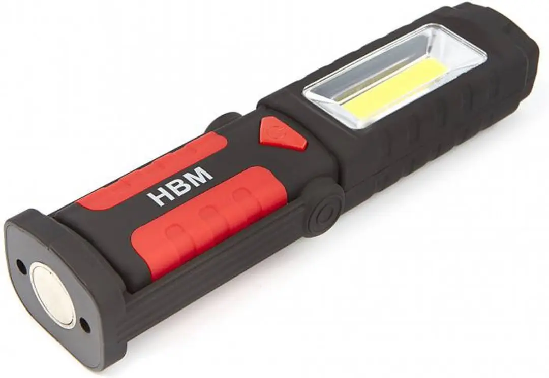 LED 3 in 1 magnetische zaklamp - 220 lumen - Rood - afbeelding 5 van 6