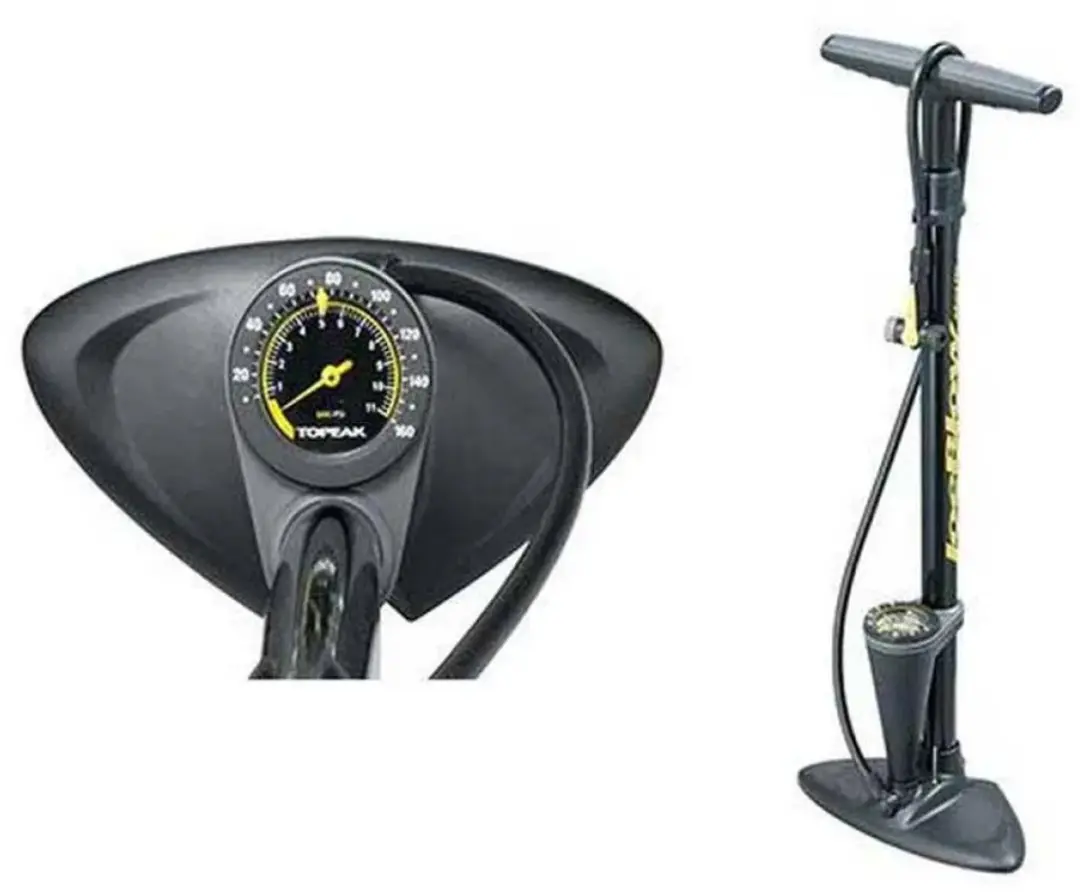 Topeak JoeBlow Max HP Vloerpomp - Zwart - afbeelding 5 van 5