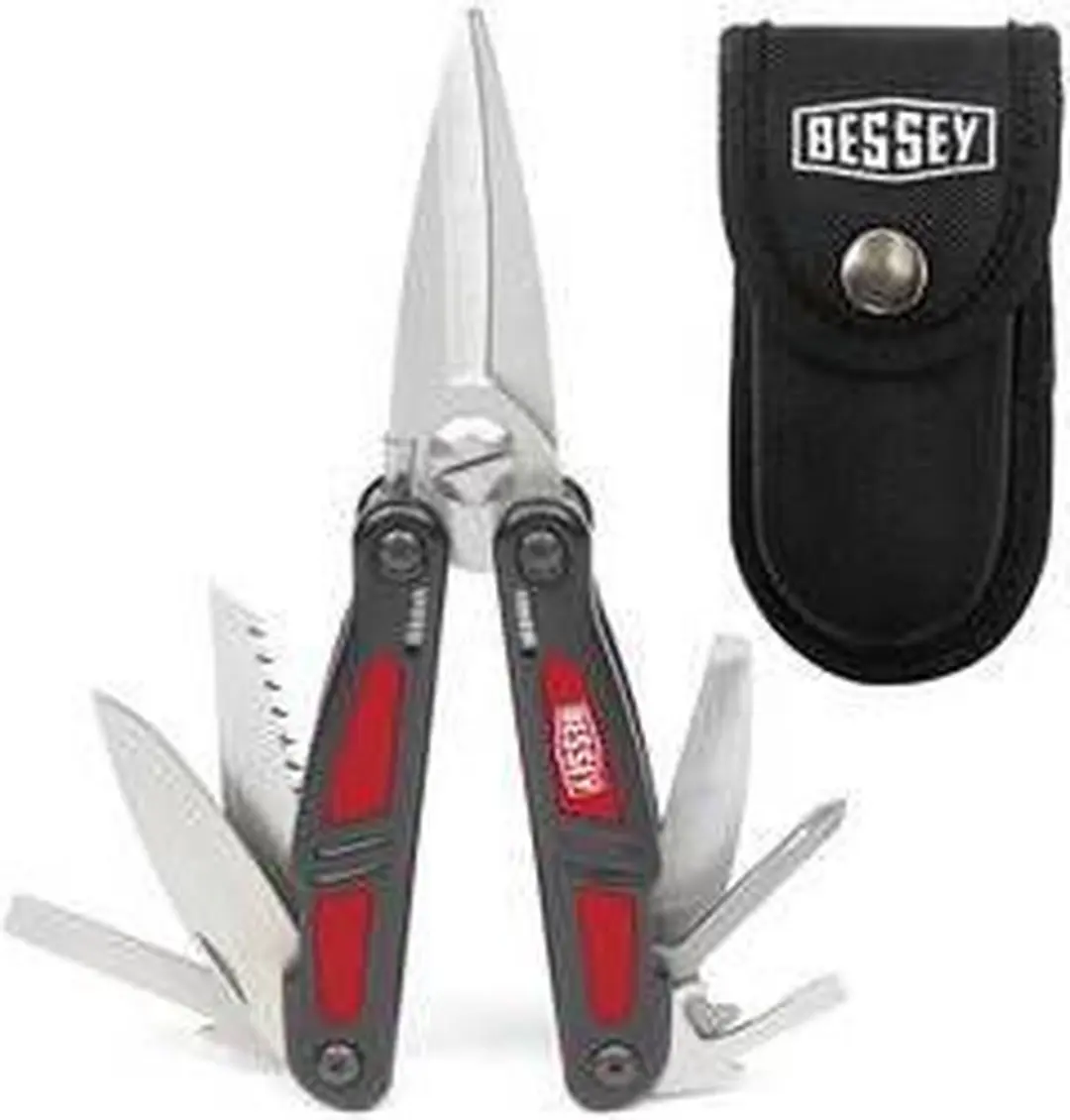 Bessey DBST Multitool - 7 Functies - Rood/Zwart - afbeelding 3 van 4