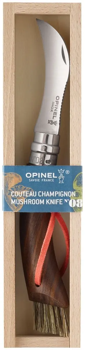 Opinel Champignonzakmes N°08 - Walnoothout - afbeelding 5 van 6