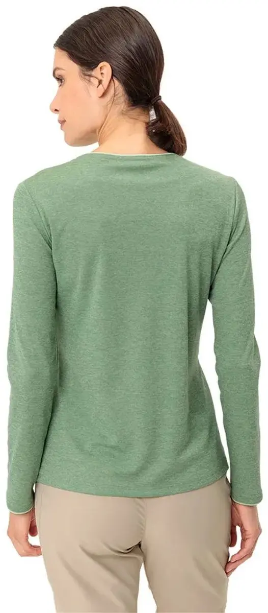 Vaude Essential Dames T-shirt Lange Mouwen - Groen - 44 - afbeelding 5 van 6