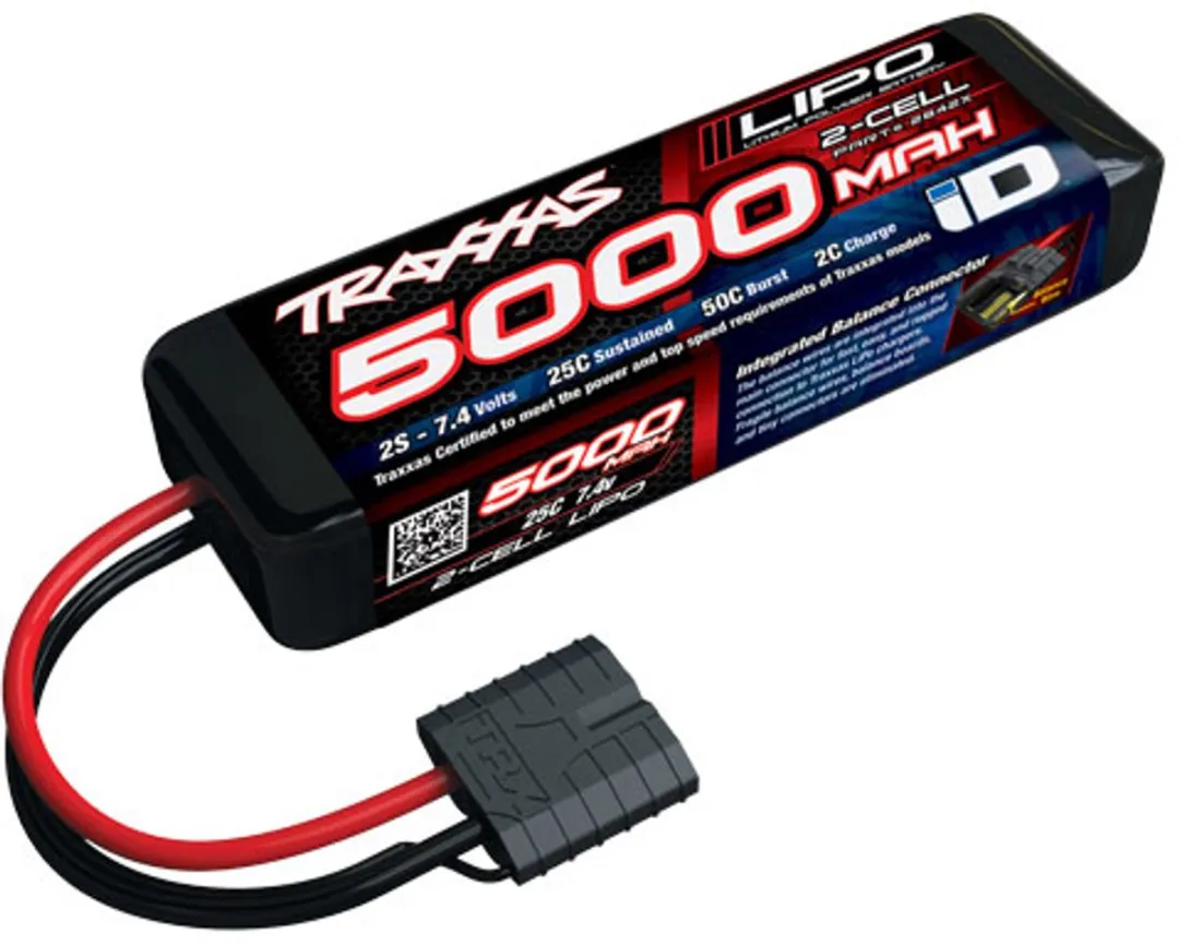 Traxxas LiPo Accupack 7.4V 5000mAh 2S 25C Softcase