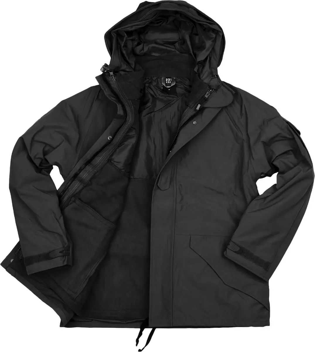101inc Military Parka waterproof 3 in 1 zwart L