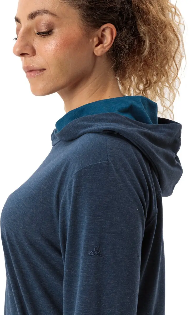 Vaude Mineo Dames Hoodie - Dark Sea - 42 - afbeelding 6 van 6