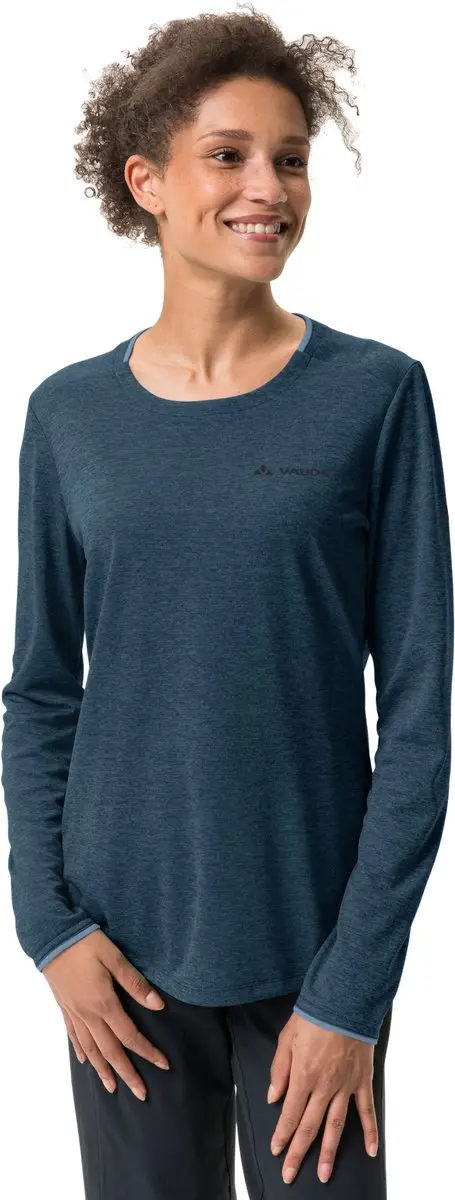 Vaude Essential Dames T-shirt Met Lange Mouwen - Dark Sea - 34 - afbeelding 6 van 6