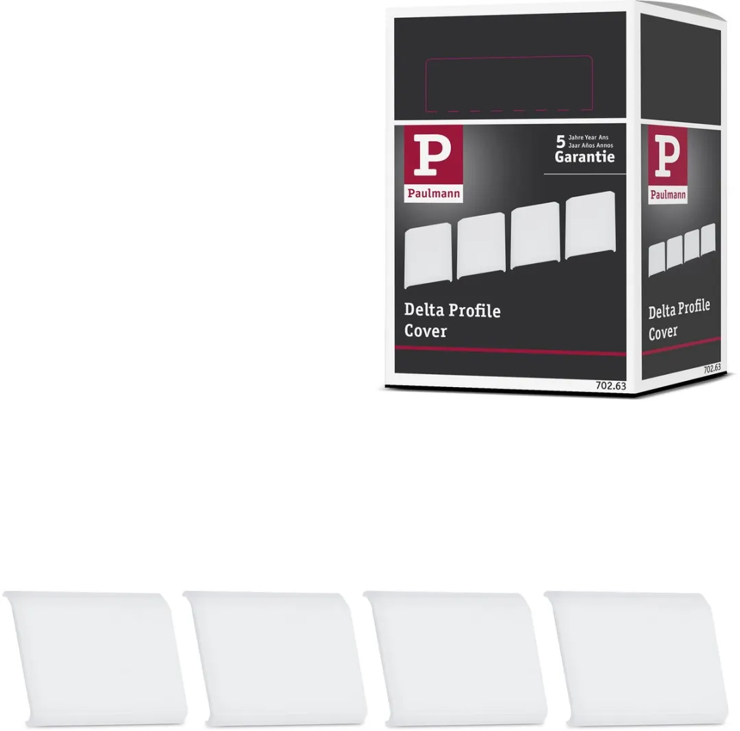 Paulmann LED Strip Profiel Delta Verbindingen Cover - 4 Stuks - Satijn