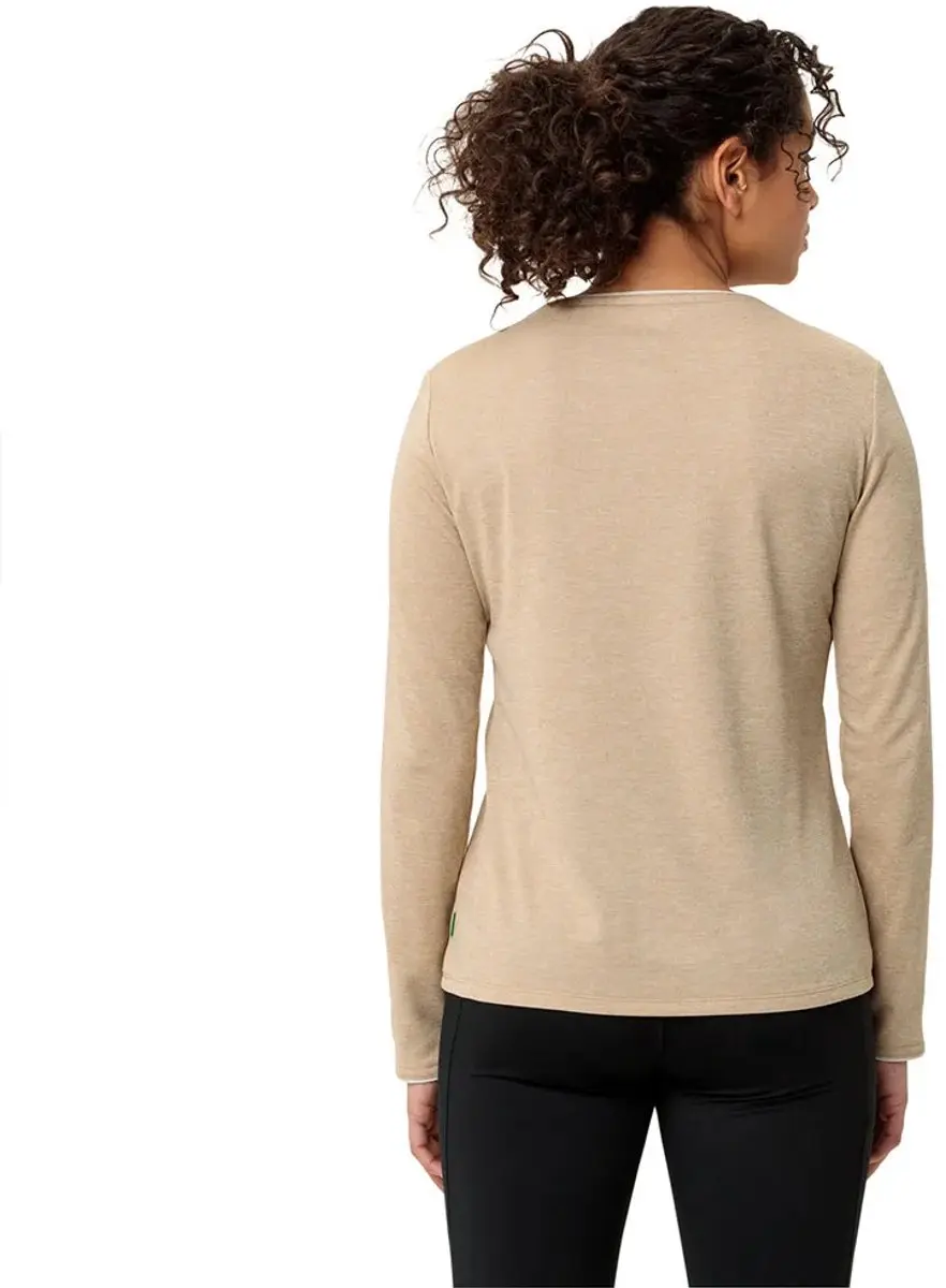 Vaude Essential Dames T-shirt Lange Mouwen - Linen - 34 - afbeelding 5 van 6