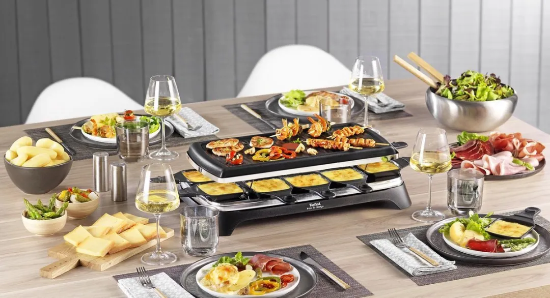 Tefal Inox & Design RE45A8 Gourmetset - 10 Personen
