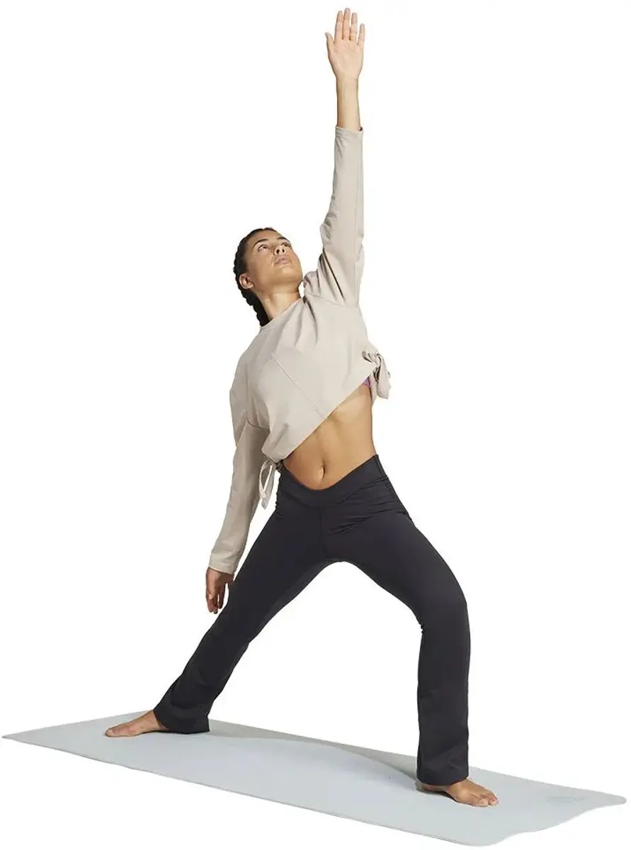 adidas Yoga Cover-Up Dames Sweatshirt - Beige - S - afbeelding 3 van 6