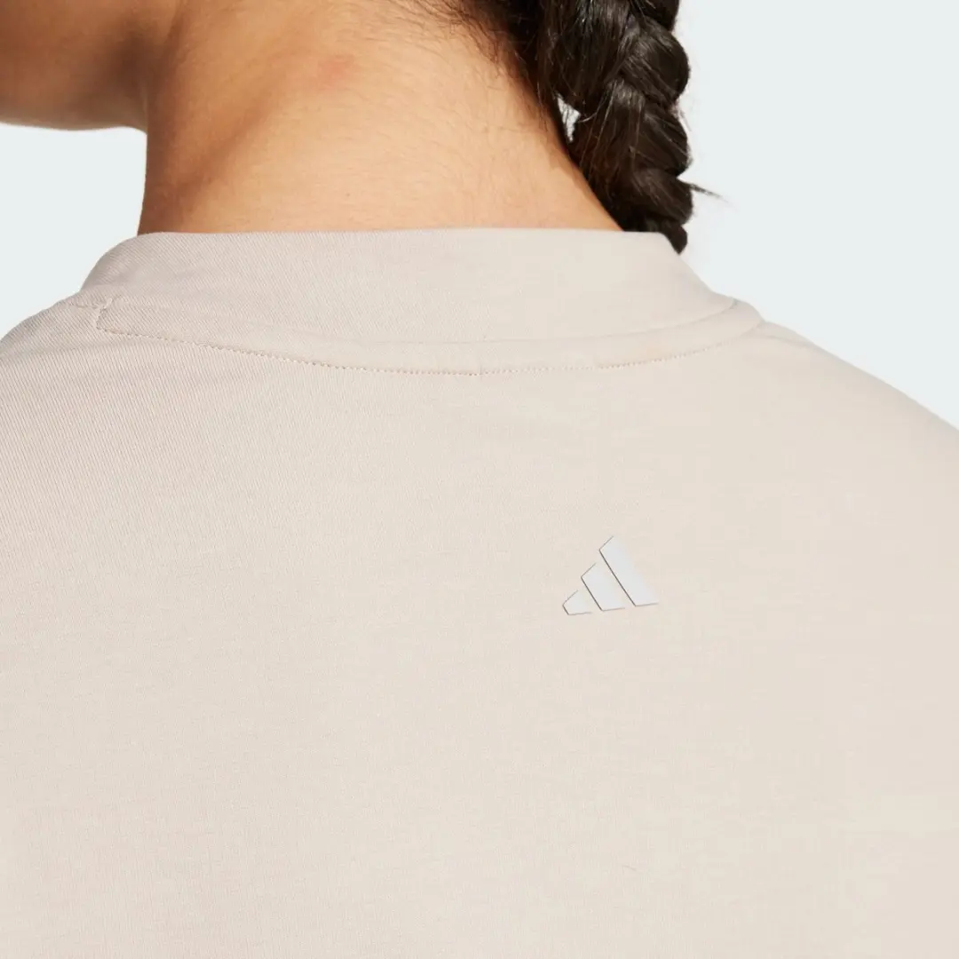 adidas Yoga Cover-Up Dames Sweatshirt - Beige - S - afbeelding 4 van 6