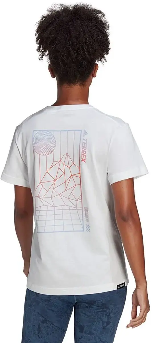 adidas Terrex Mountain Fun Graphic T-shirt - Wit - M - afbeelding 3 van 6