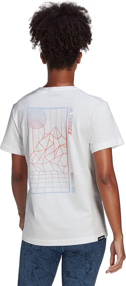adidas Terrex Mountain Fun Graphic T-shirt - Wit - M - afbeelding 2 van 6