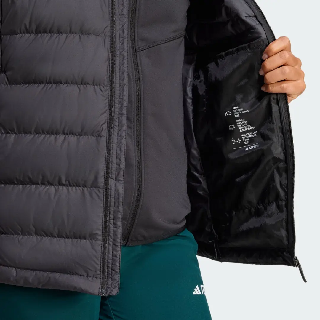 adidas Terrex Multi Licht Climawarm Donsjack Dames - Zwart - afbeelding 4 van 6