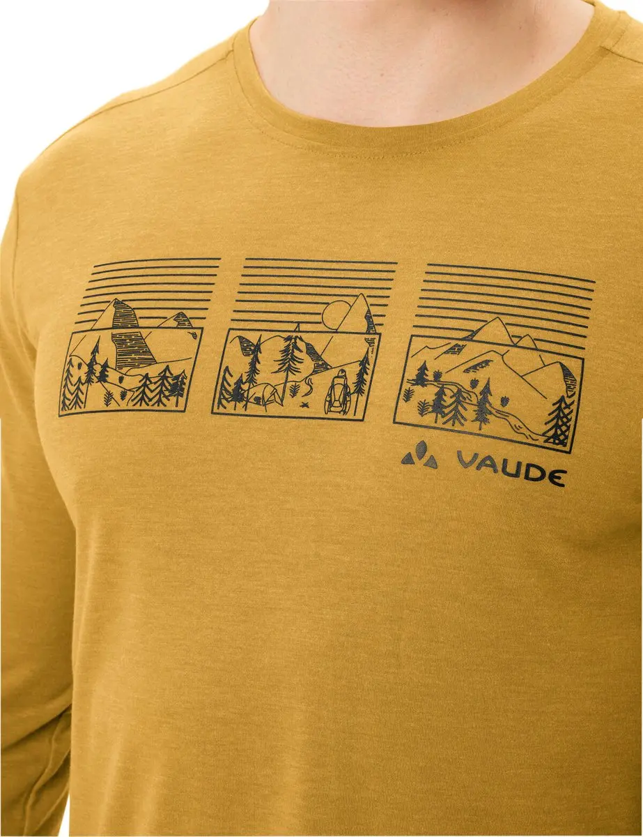 Vaude Rosemoor Ii T-shirt Met Lange Mouwen Geel 2XL Man - afbeelding 3 van 6