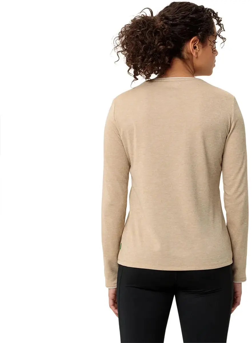 Vaude Essential Dames T-shirt Lange Mouwen - Linen - 46 - afbeelding 5 van 6