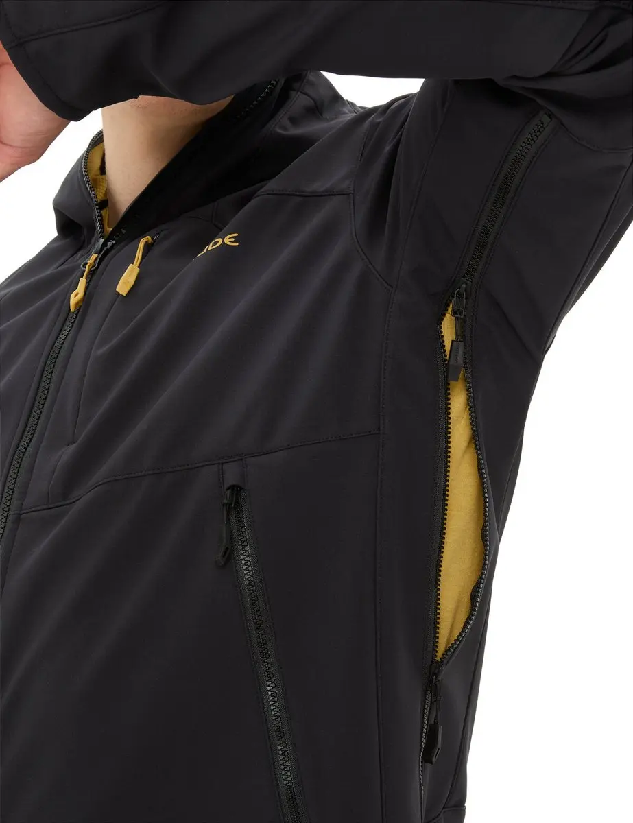 Vaude Roccia II Heren Softshelljack - Zwart - afbeelding 6 van 6