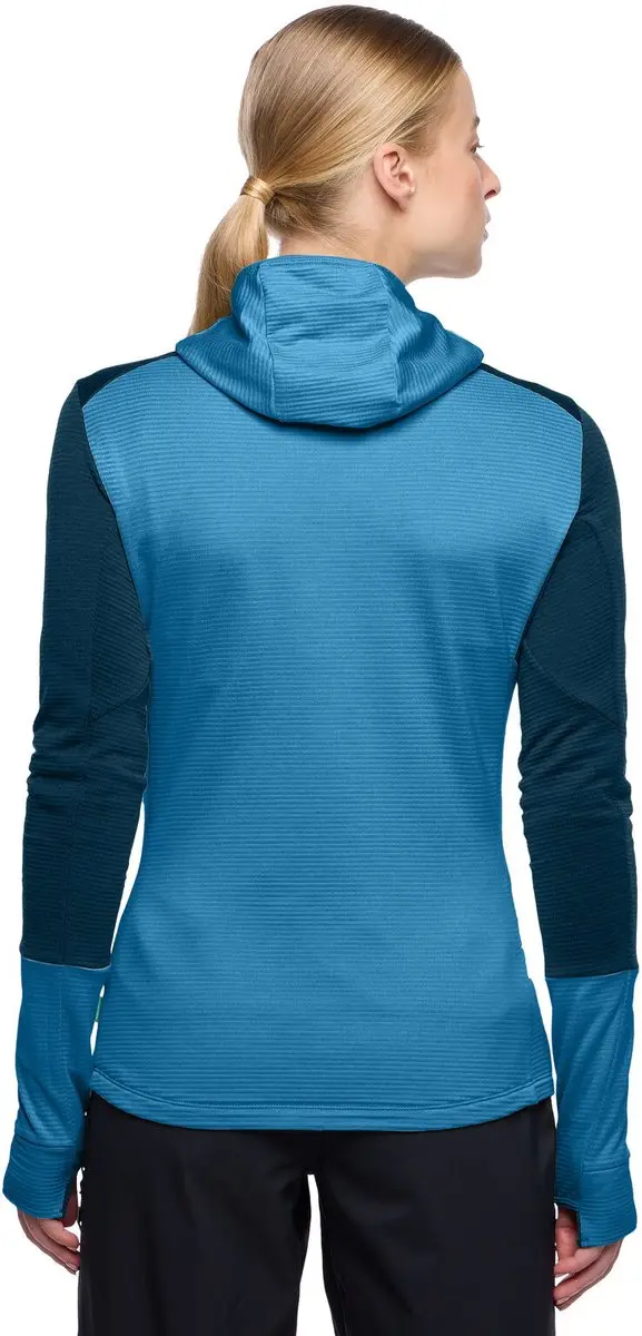 Vaude Monviso Damesfleece Met Kap - Shore Blue - 40 - afbeelding 3 van 6