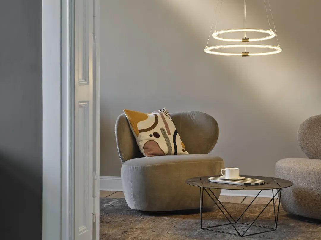 Osram Decor Aura Hanglamp 2x21W - 2400lm - 3000K - Donkergrijs