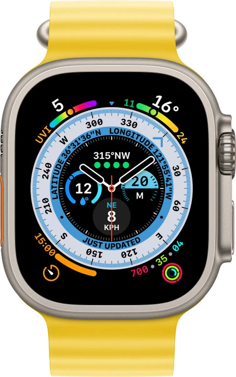 Apple Watch Ultra Verlengstuk 49mm - Geel