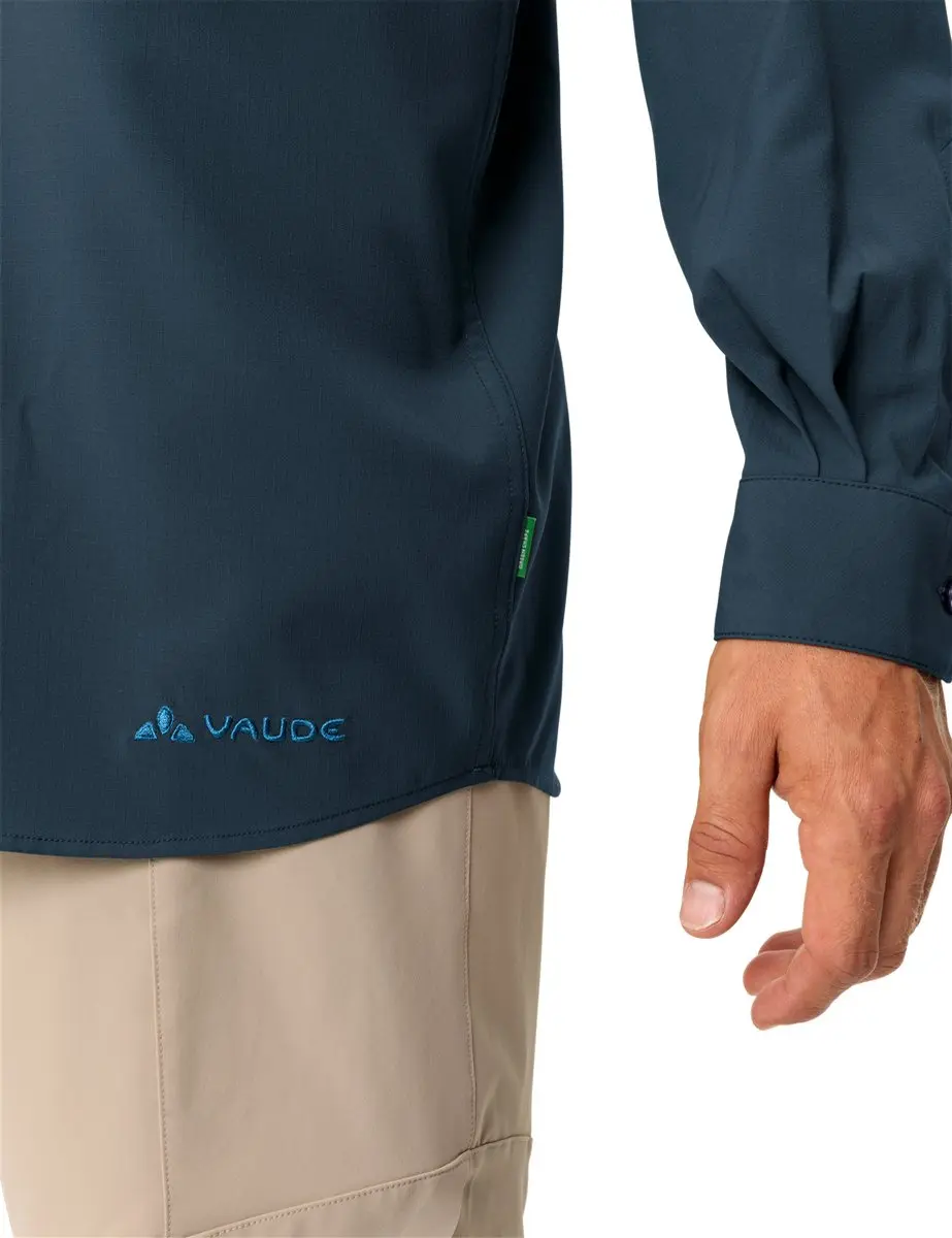 Vaude Rosemoor II Heren Overhemd - Blauw - M - afbeelding 3 van 6