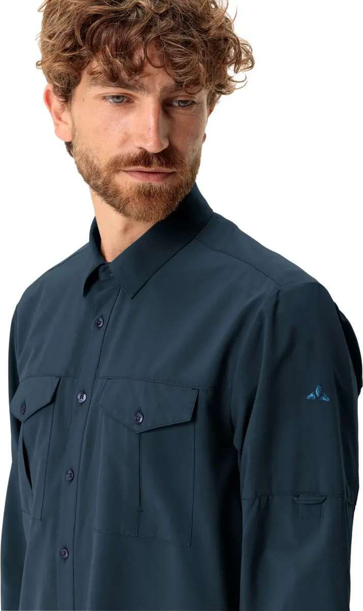 Vaude Rosemoor II Heren Overhemd - Blauw - M - afbeelding 4 van 6