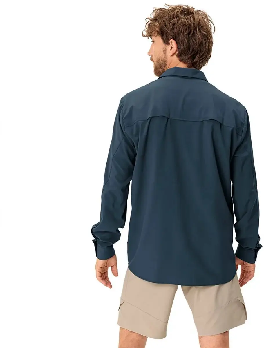Vaude Rosemoor II Heren Overhemd - Blauw - M - afbeelding 5 van 6