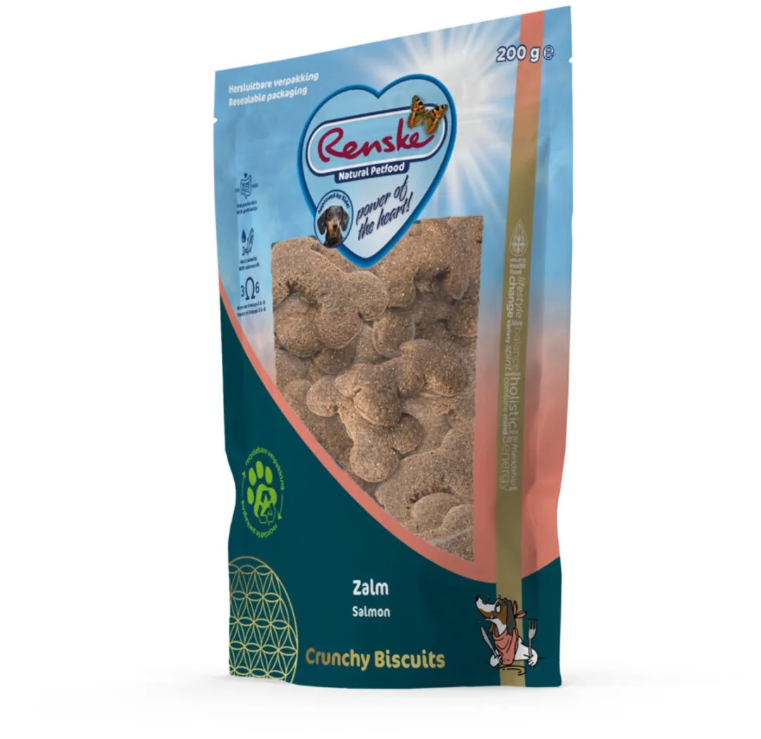 Renske Gezonde Beloning Crunchy Hondensnack Zalm 200g