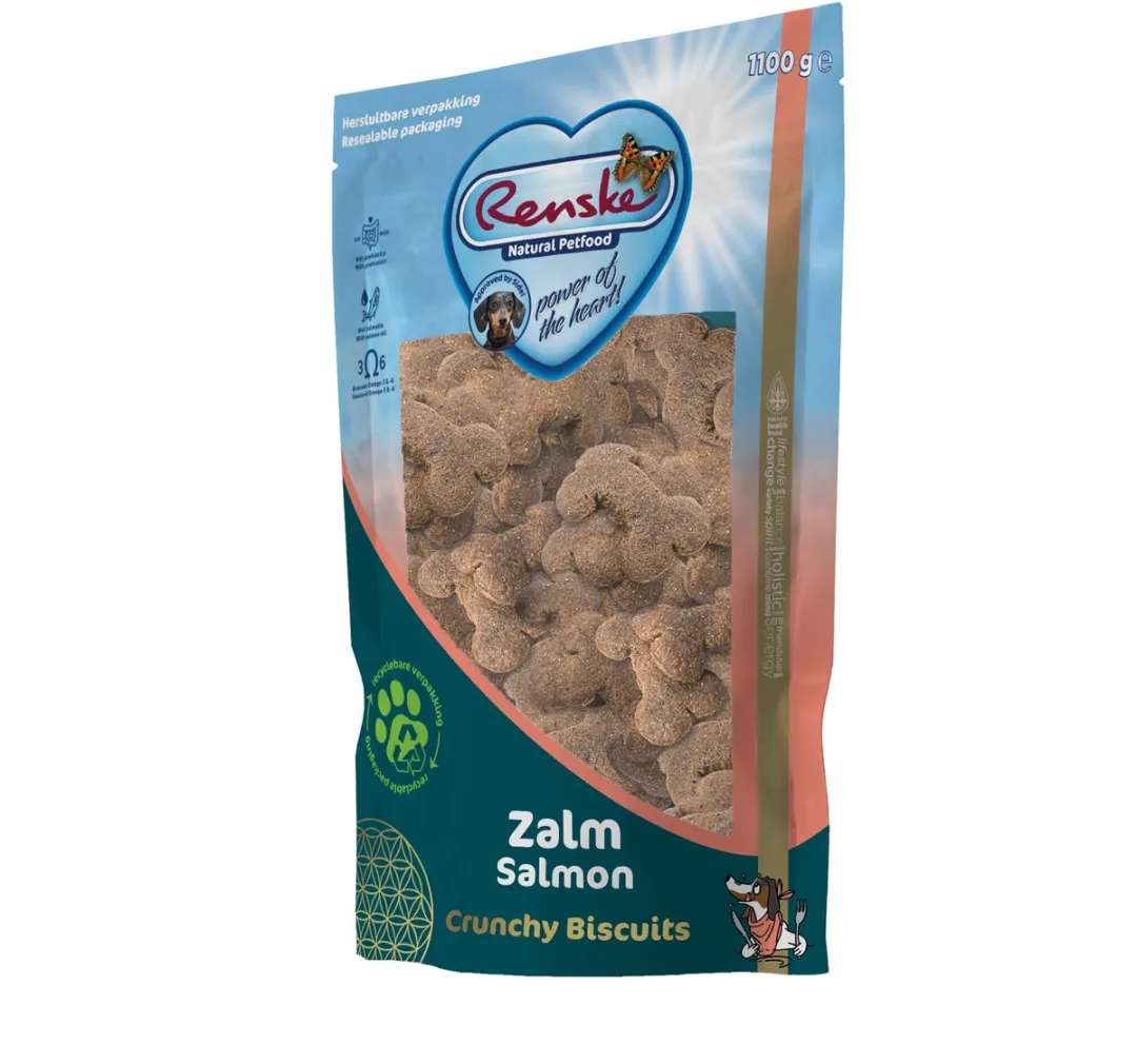 Renske Gezonde Beloning Crunchy Hondensnack Zalm 200g