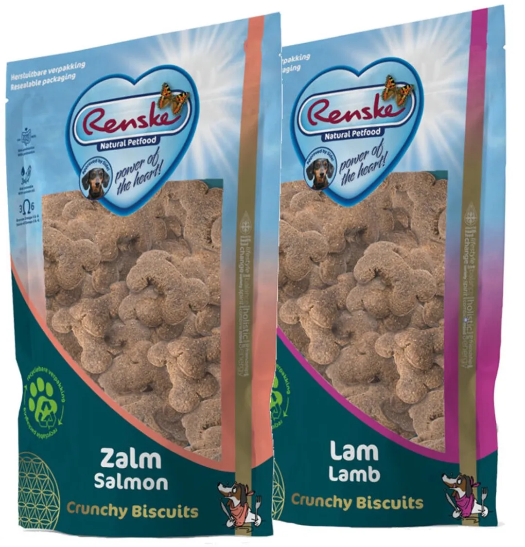 Renske Gezonde Beloning Crunchy Hondensnack Zalm 200g