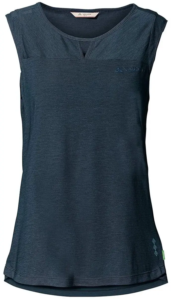 VAUDE Skomer Dames Mouwloos T-shirt - Dark Sea - afbeelding 6 van 6
