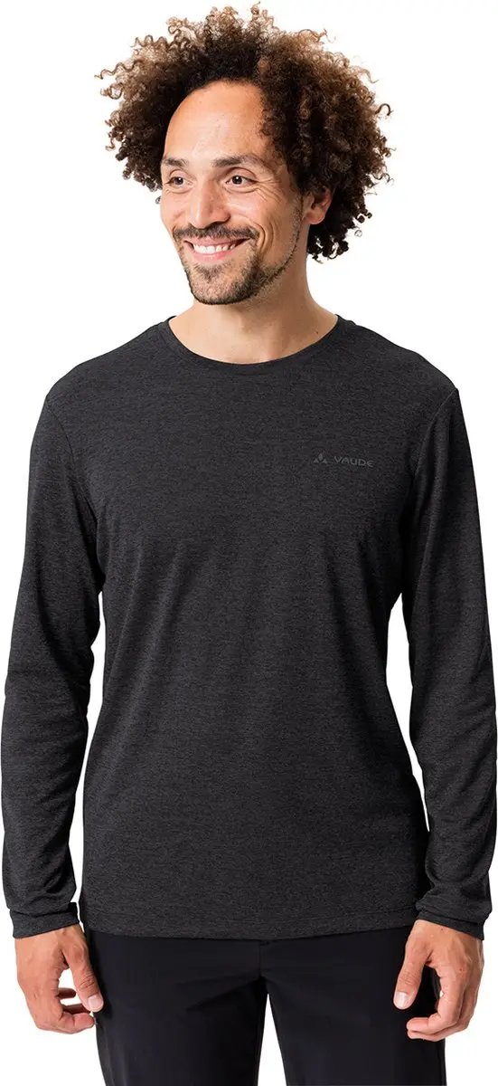 Vaude Essential T-shirt Met Lange Mouwen Zwart L Man