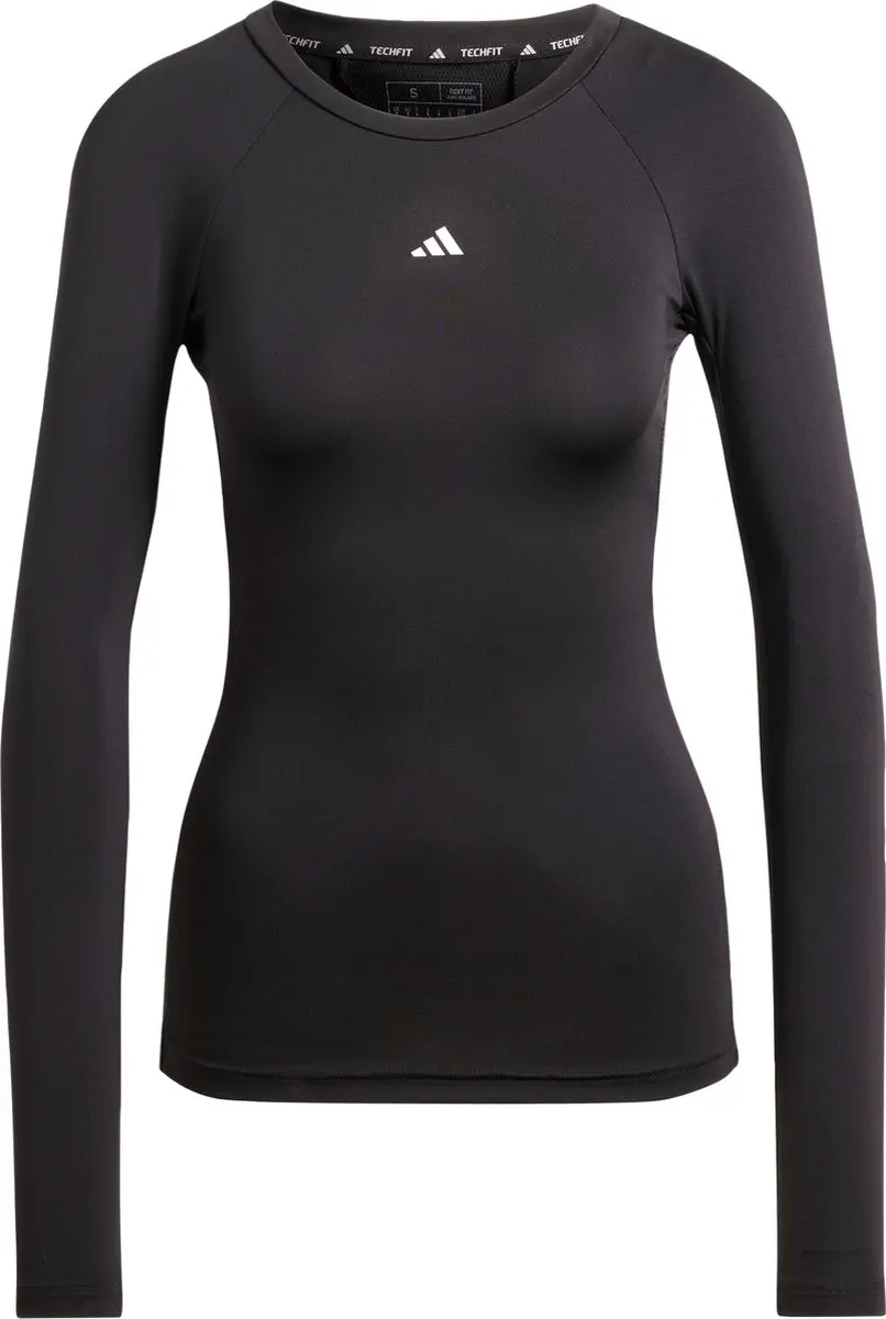 adidas Techfit Training Longsleeve Dames - Zwart - XL - afbeelding 6 van 6