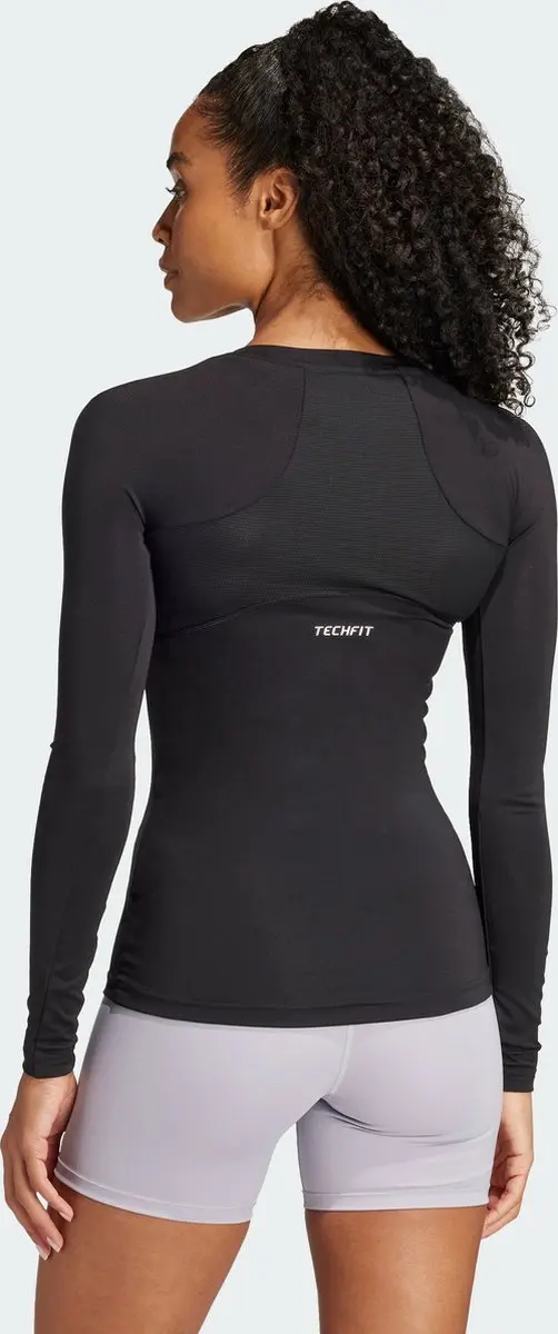 adidas Techfit Training Longsleeve Dames - Zwart - XL - afbeelding 4 van 6