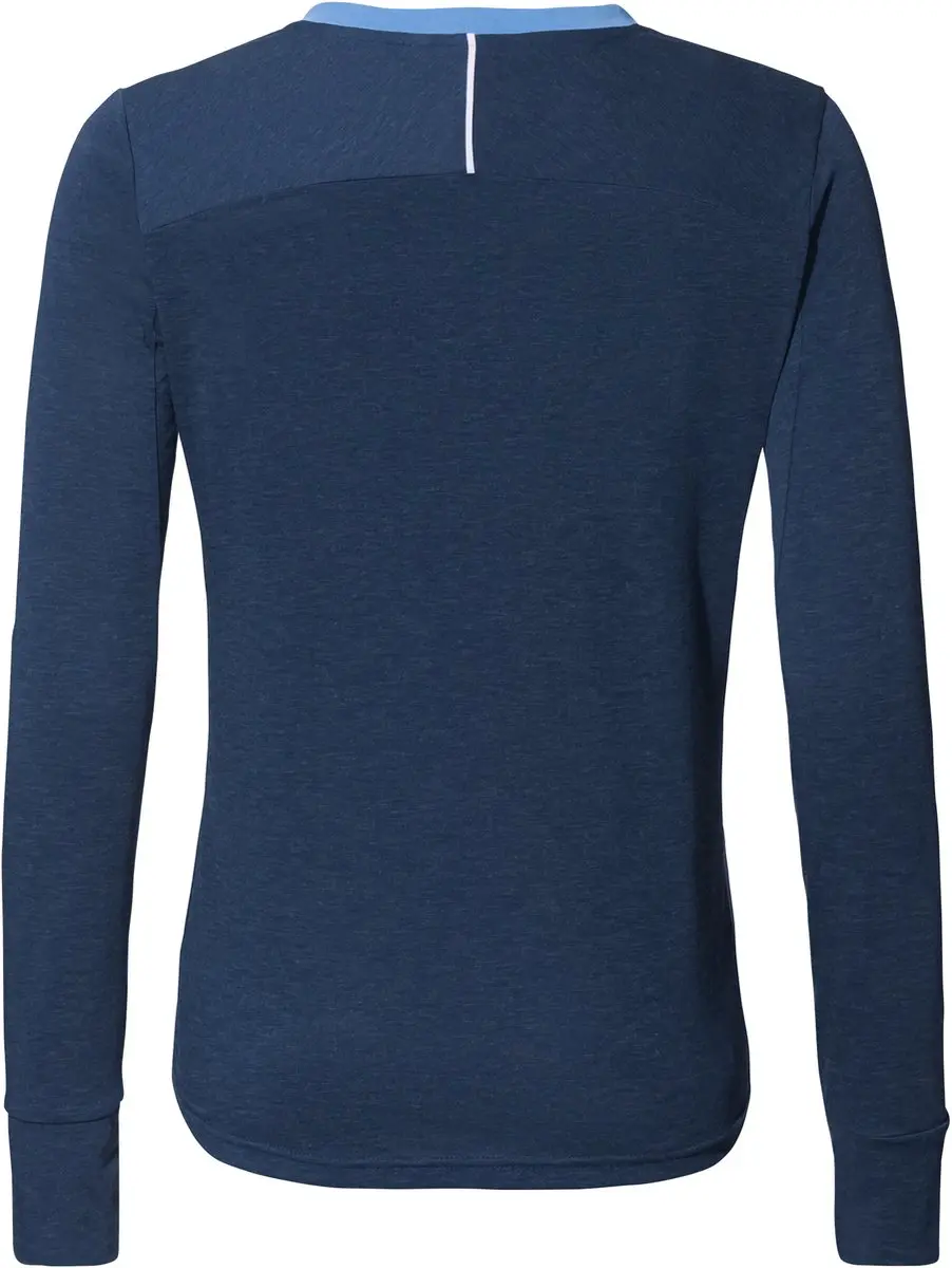 Vaude Dames T-shirt met Lange Mouwen - Dark Sea - afbeelding 2 van 6