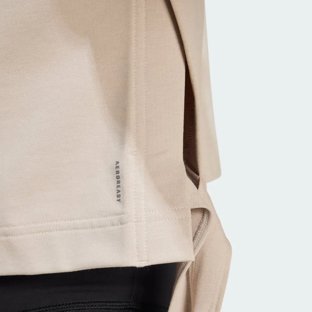 adidas Yoga Cover-Up Dames Sweatshirt - Beige - XS - afbeelding 5 van 6
