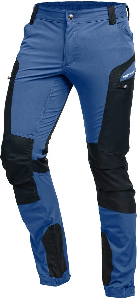PUMA Workwear Pro One Outdoorbroek heren – wandelbroek & werkbroek – stretch, versterkt nylon – verstelbaar – Sky Blue – XXL