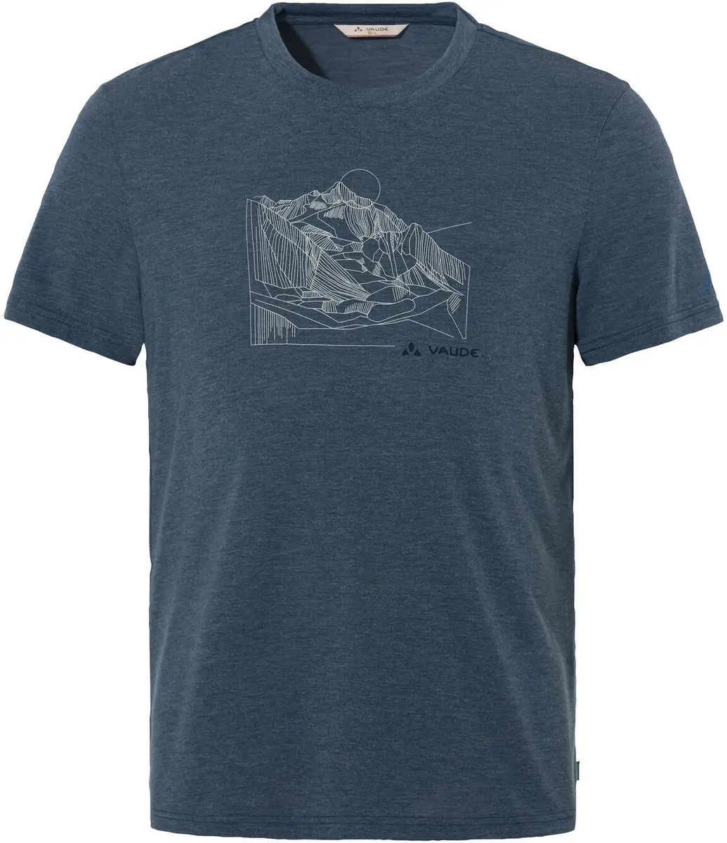 Vaude Tekoa Iii T-shirt Met Korte Mouwen Blauw M Man