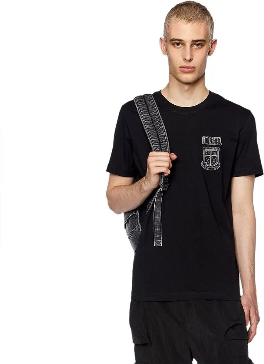 Diesel Diegor K67 T-shirt Met Korte Mouwen Zwart S Man