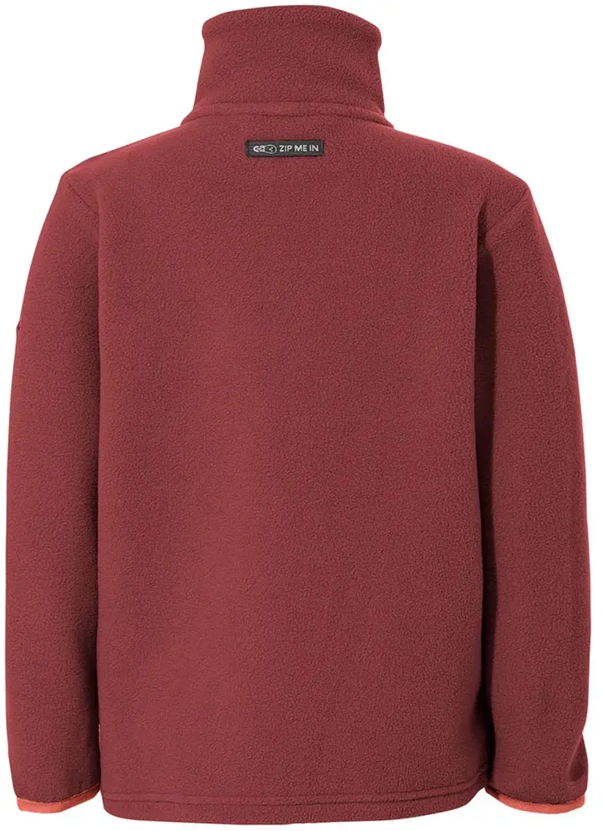 VAUDE Pulex II Babyfleece met Volledige Rits - Rood - 104 - afbeelding 4 van 6