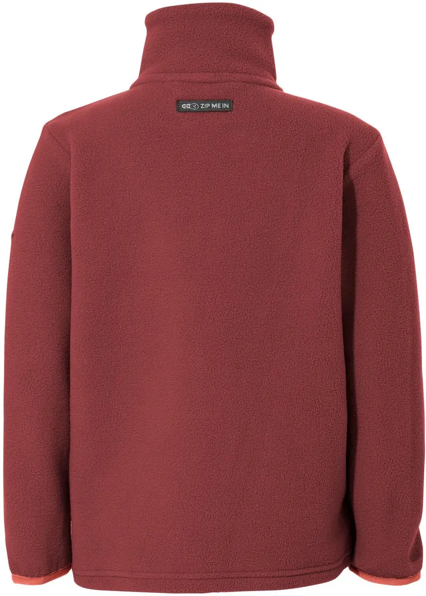 VAUDE Pulex II Babyfleece met Volledige Rits - Rood - 104 - afbeelding 2 van 6