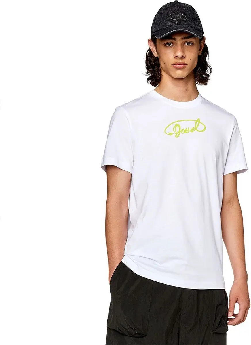 Diesel Diegor T-shirt Met Korte Mouwen Wit L Man