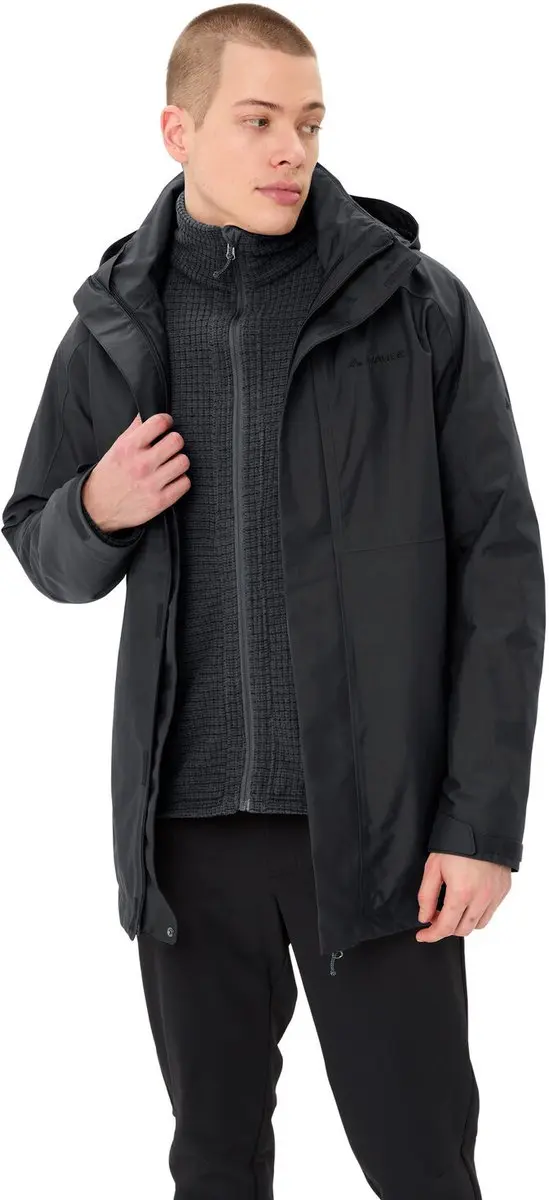 Vaude Idris IV 3in1 Parka - Zwart - 2XL - afbeelding 6 van 6