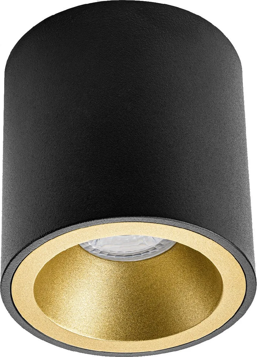Osram Parathom PAR16 3.7W Opbouwspot Set - Mat Zwart/Goud - 4000K - Ø90mm