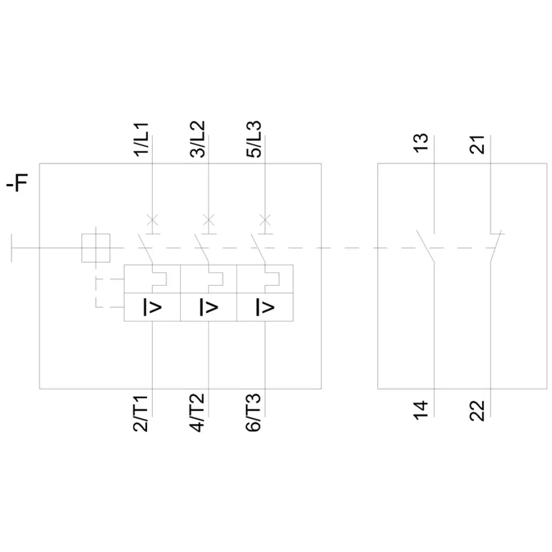 Voltage converter 1.4A - Circuit-breaker 1,4A 3RV1611-1AG14 - afbeelding 4 van 6