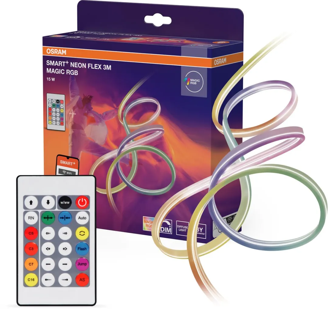 Osram Smart+ Wifi Neon Flex Magic RGB 3m LED-strips - Wit