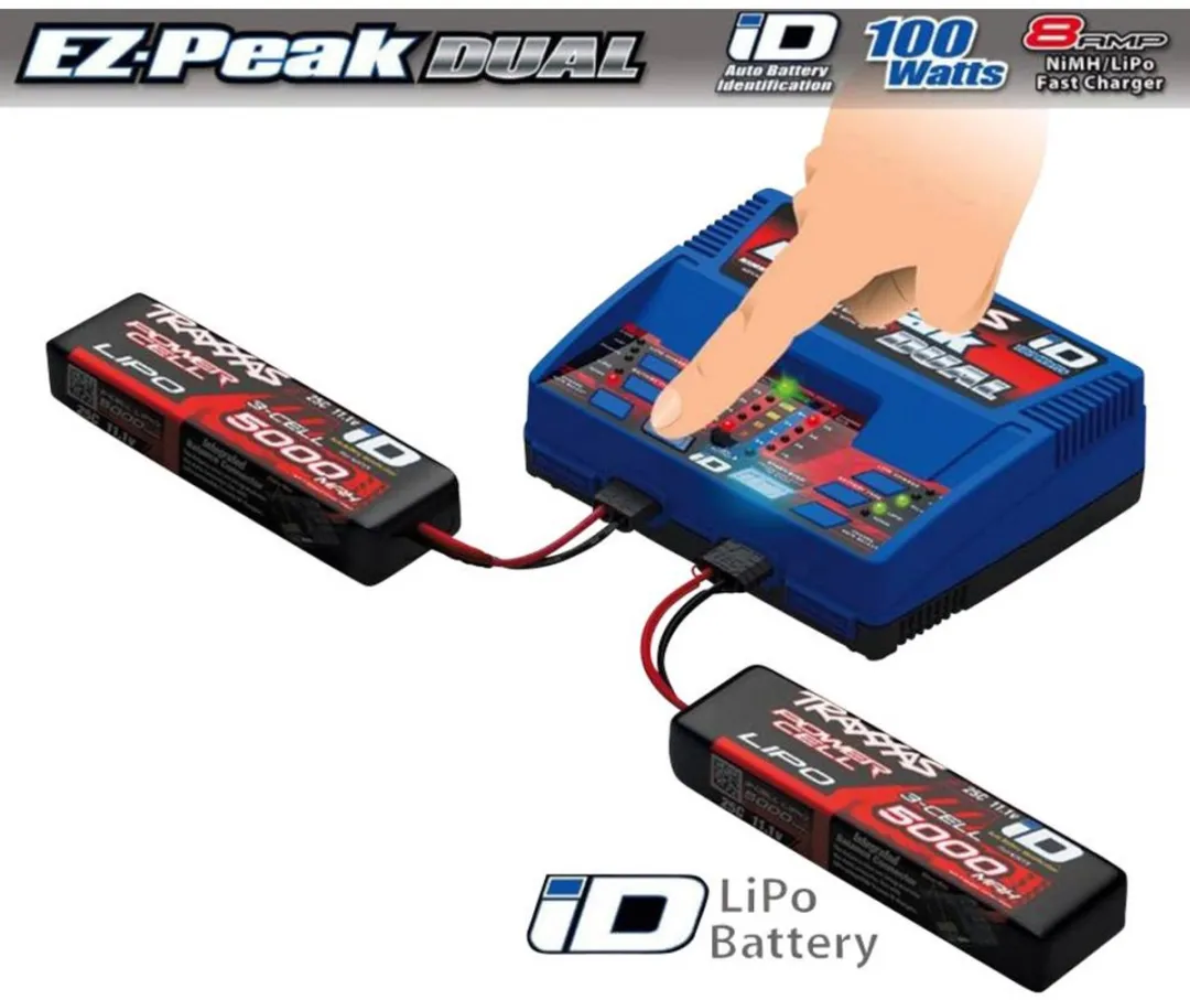 Traxxas Dual EZ Peak Plus 31_2990 Lader - 2x 5000mAh Li-poly