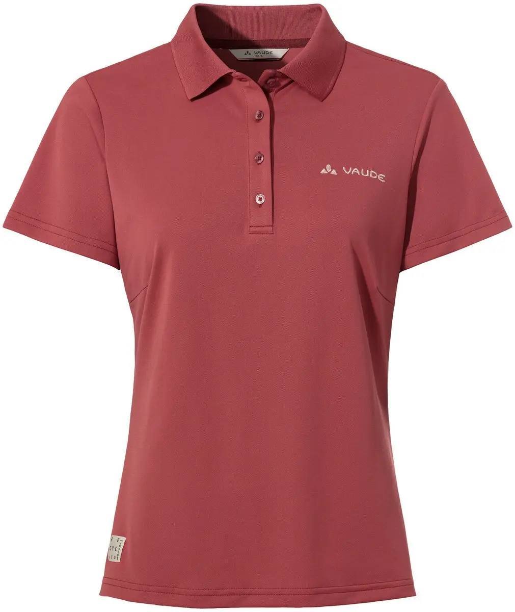 Vaude Essential Korte Mouw Poloshirt Rood 44 Vrouw
