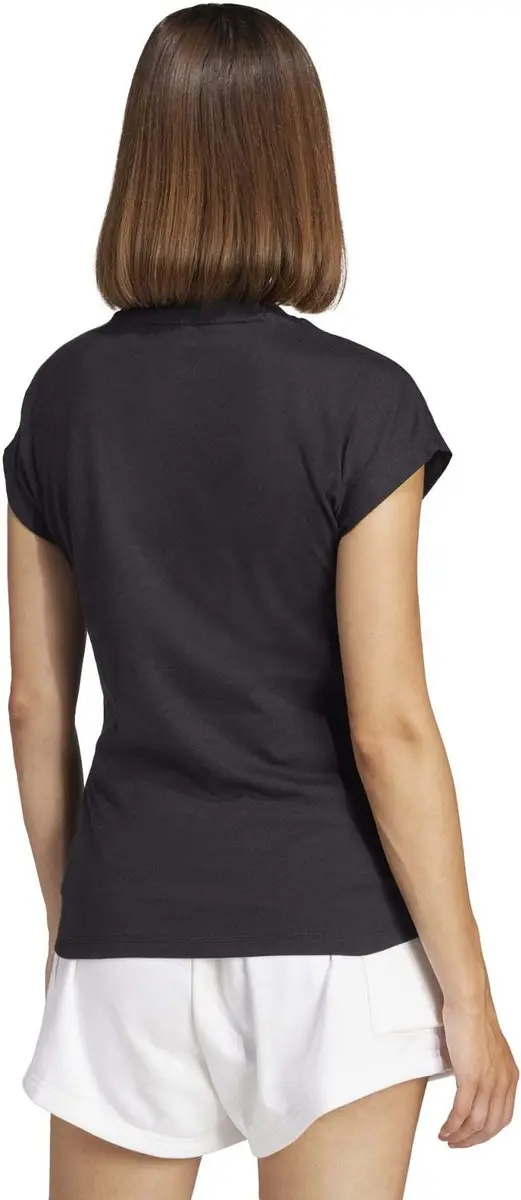 adidas Essentials Linear Dames T-shirt - Zwart - afbeelding 2 van 6