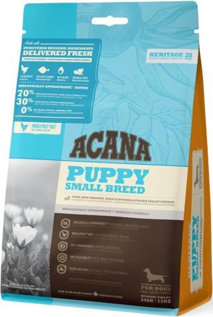Acana Heritage Puppy Small Breed Kip & Kalkoen - 2 kg