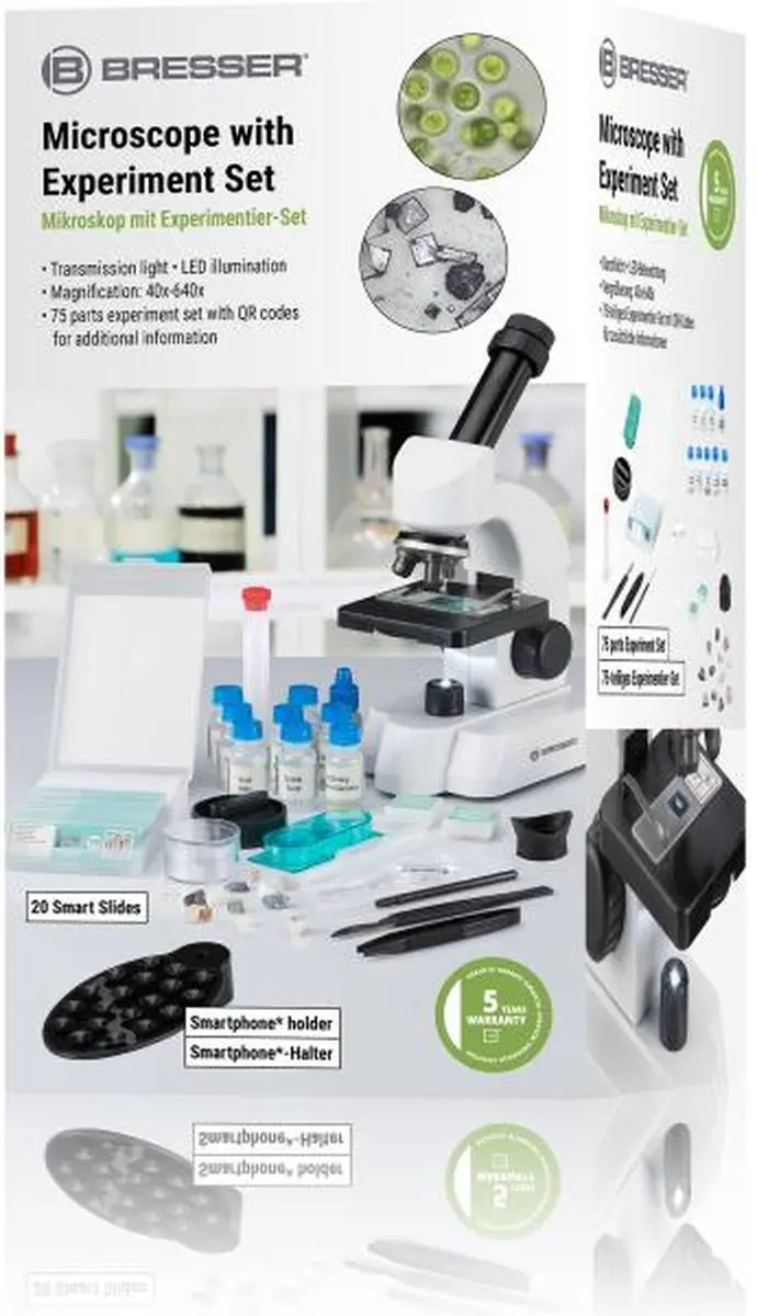 Bresser Junior Microscoop 40-640x - Experimenteerset - afbeelding 4 van 6